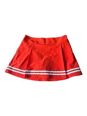 Calla Women Red Orange TrueLight Golf Pleated Mini Skirt Size 14